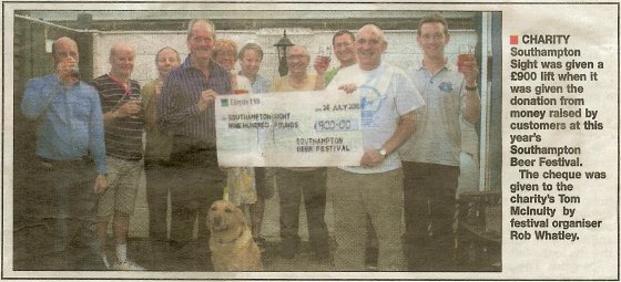 Charity Cheque Presentation